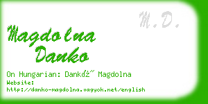 magdolna danko business card